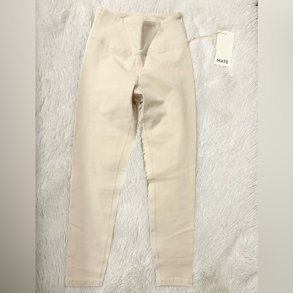 MATE The Label Organic Stretch Midi Leggings - Bone - Picture 8 of 14